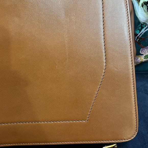 BURBERRY PORTFOLIO CASE W GOLD HARDWARE Doctor Bag DK88 - Leather - Brown - Picture 12 of 16